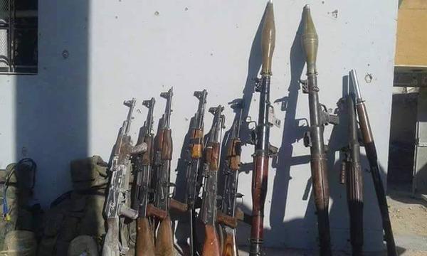 Islamic State Weapons Seized by Kurdish Forces, Kobane, Jan 2015