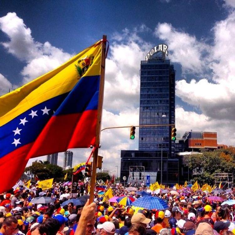 Venezuela - Protesters in Downtown Venezuela