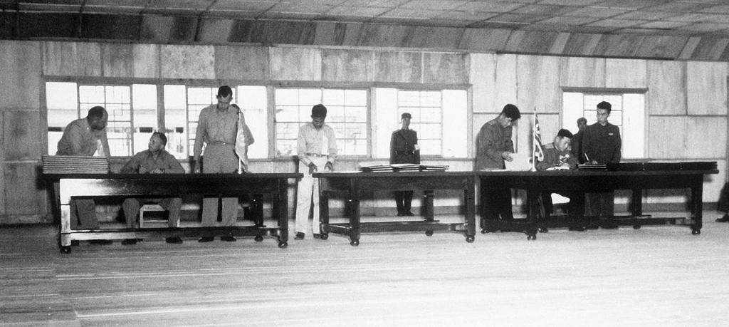 Korean Armistice Pact, Panmunjom, Korea, July 1953