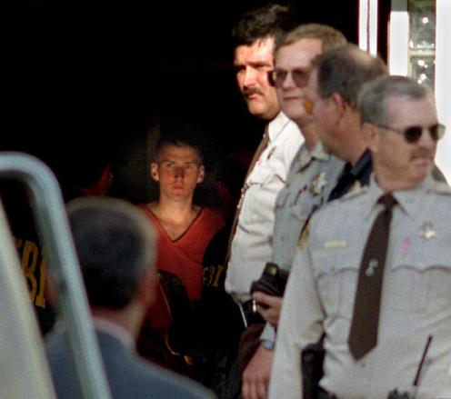 McVeigh exiting Courthouse