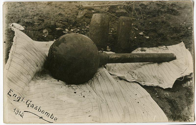 British Gas Bomb, World War I, 1915