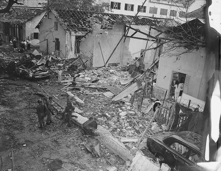 Brinks Hotel Following Viet Cong Bombing, Saigon, Christmas Eve 1964