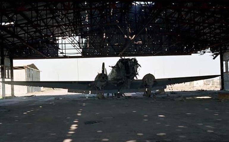 Destroyed Iranian Douglas C-47 During War With Iraq