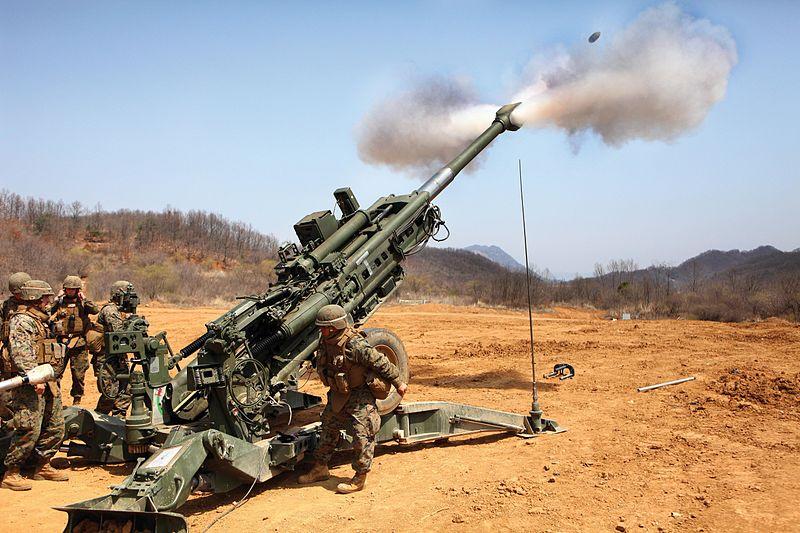 Artillery Training in Korea