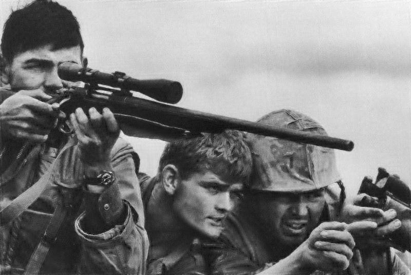 Marine Corps Sniper Team, Battle of Khe Sanh, South Vietnam, 1968