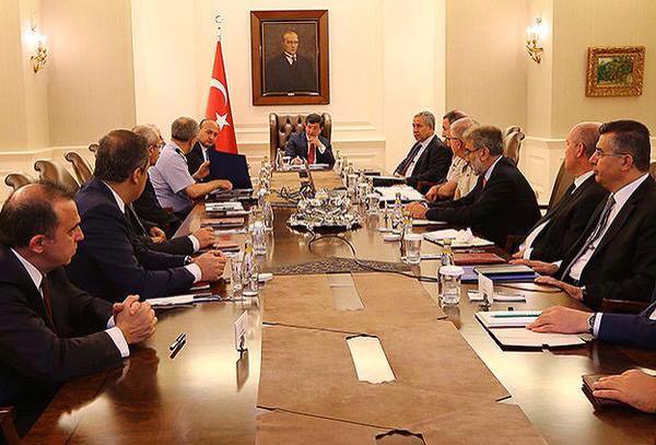 Special Security Meeting in Ankara With Turkish PM Ahmet Davutoğlu;  Turkey, July 2015