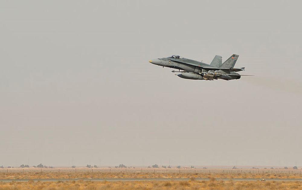 Canadian Fighter takes off for Operation Impact, Kuwait, 2014