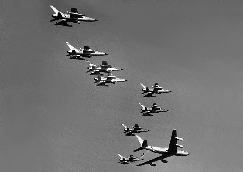 US Bombers Refueling In Flight En Route to North Vietnam, December 1965