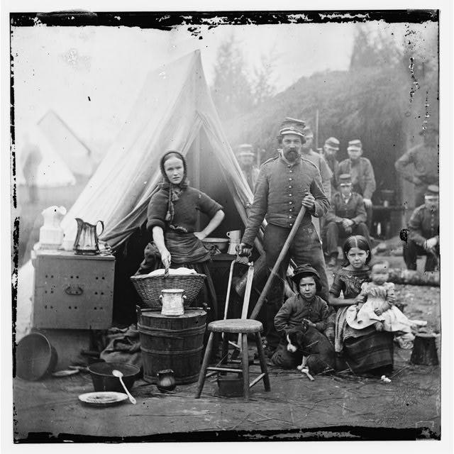 Washington, District of Columbia. Tent Life During US Civil War, 1863