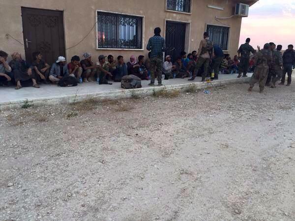 ISIS Fighters Captured by Kurdish Forces in Tal Abyad, June 2015