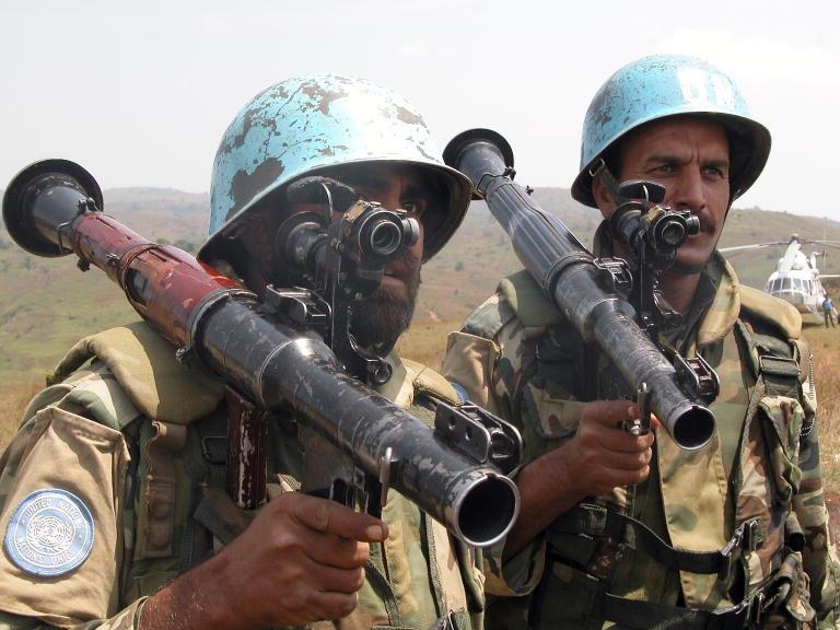 UN Peacekeepers from Pakistan in the DRC; Ituri, DRC, Jan 2005