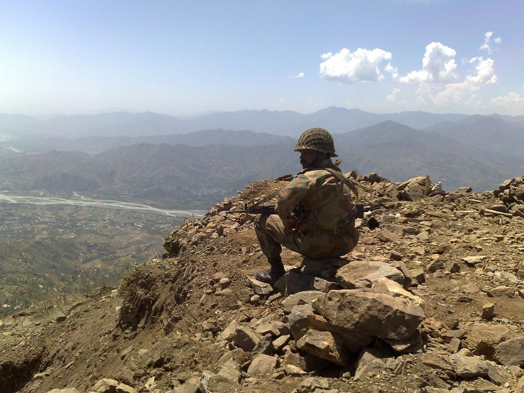 Keeping watch at Baine Baba Ziarat