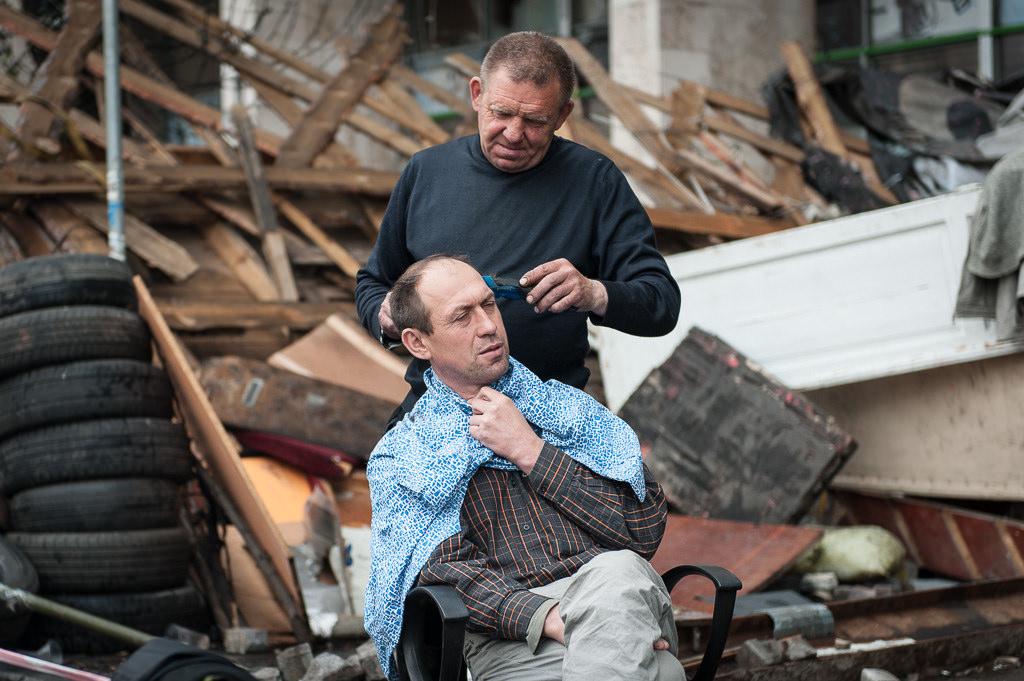 Haircut on the Maidan