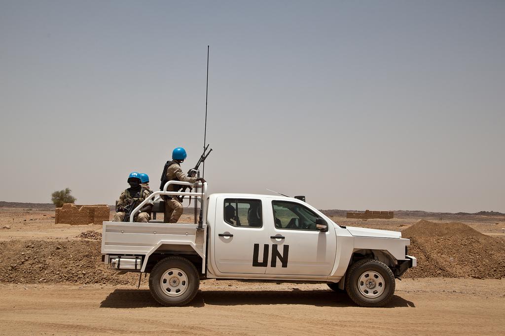 UN Peacekeepers on  Patrol; Kidal,Senegal, July 2013