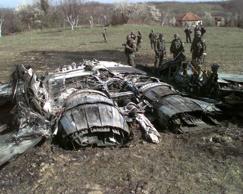 Downed Yugoslav MIG During Kosovo War