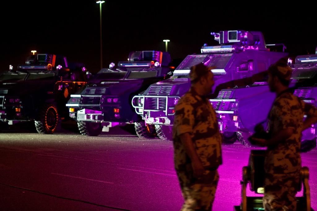 Saudi security forces on parade