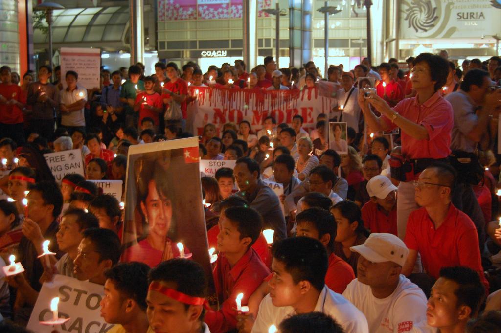 Vigil for Burma, Kuala Lumpur Malaysia, October 2007
