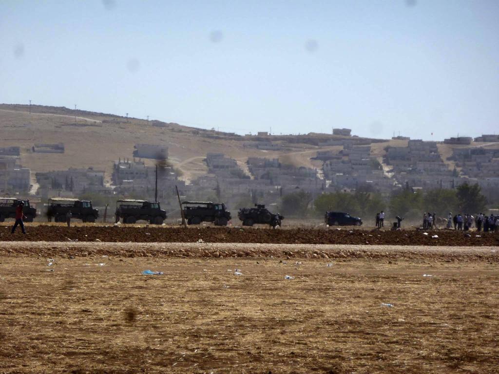 Turkish Infantry Transports Reinforce Border, Suruc, September 2014