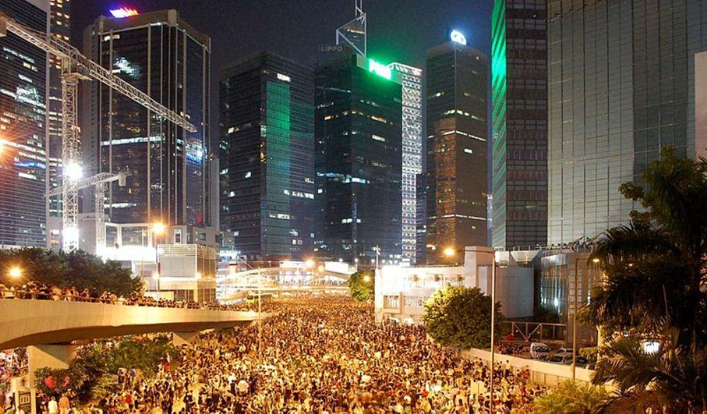 Hong Kong Protesters at the Civic Square, September 2014