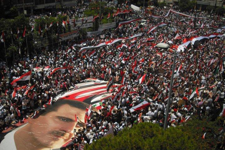 Pro Assad Rally, Lattakia Syria, June 2011