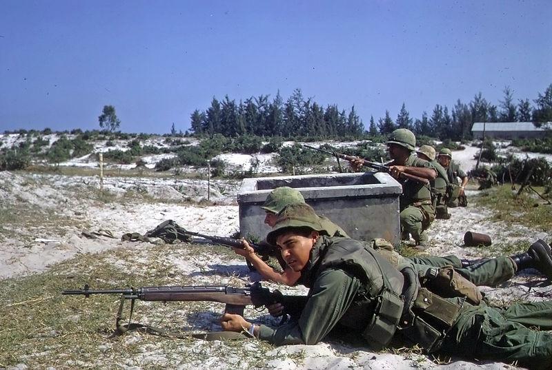 US Soldiers During the Battle of Hamo Village, Tet Offensive, South Vietnam, 1968