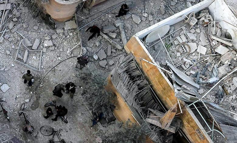 Airstrike Debris, Douma