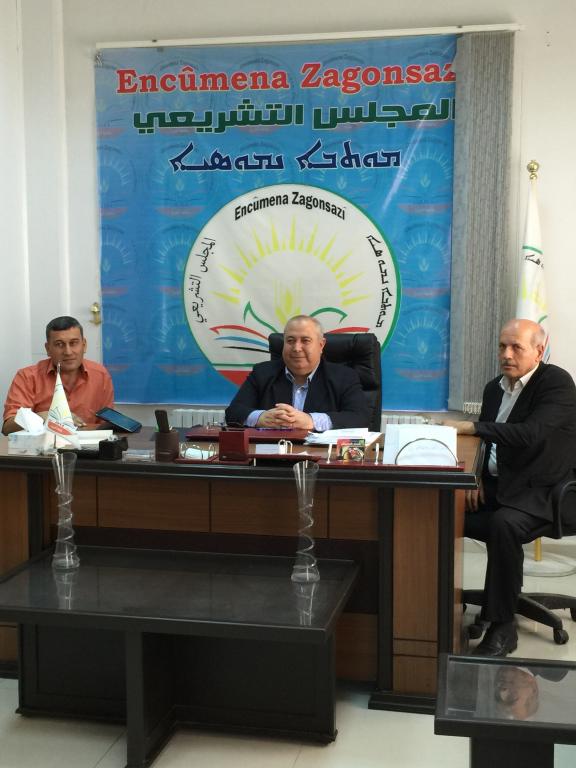 Kurdish (PYD) Legislative Council Leadership; Amude, Syria (Cizire Canton), October 2015