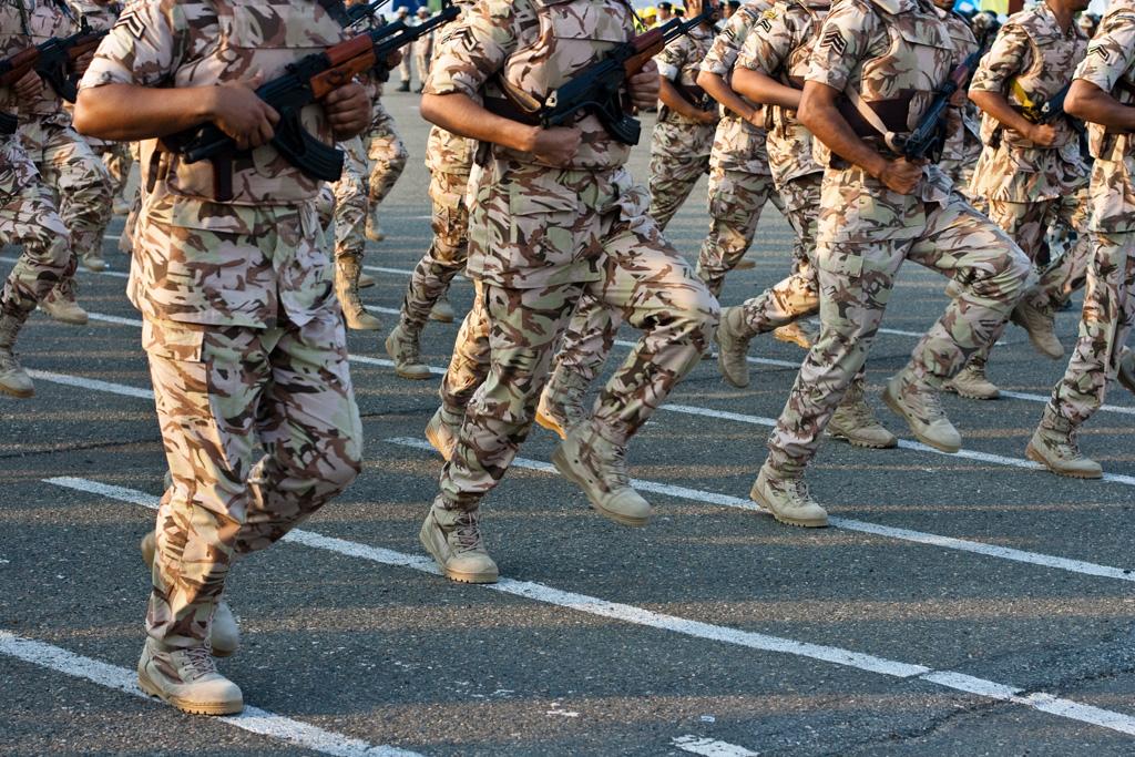 Saudi security forces on parade