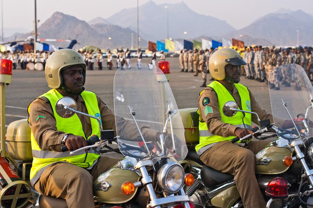 Saudi security forces on parade