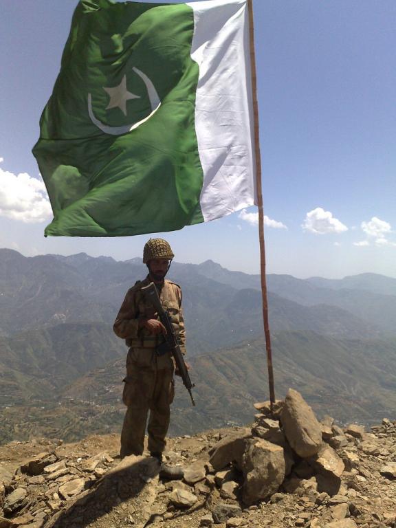 Raising the flag in Swat