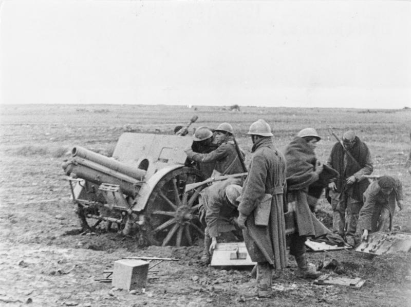 Republican Troops Manning artillery, Trijueque Guadalajara, Mar 1937