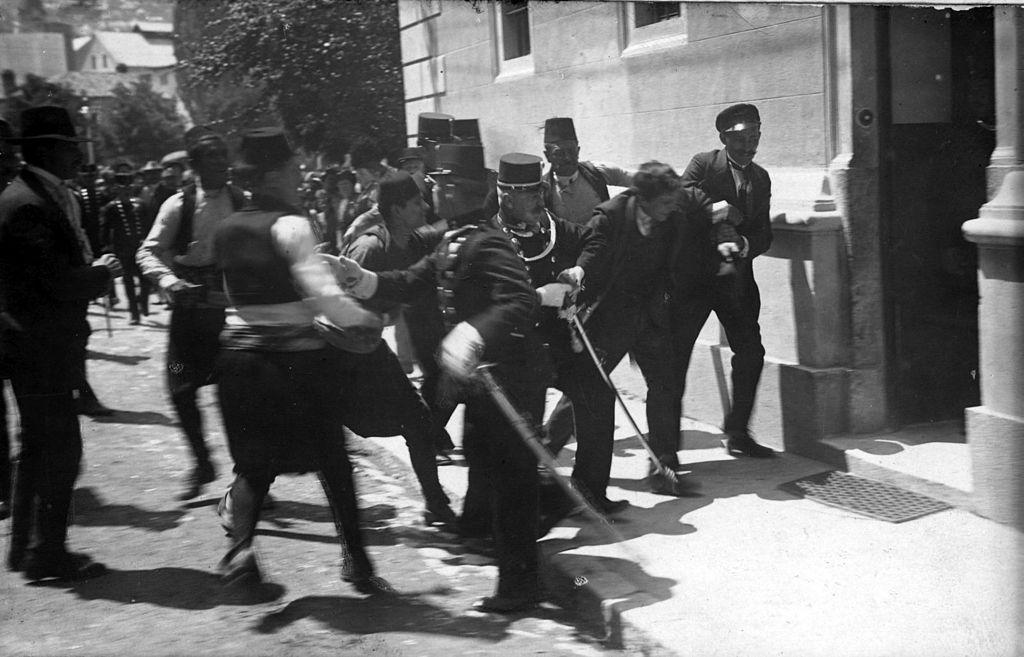 Nationalist Assassin Gavrilo Princip Captured, June 1914