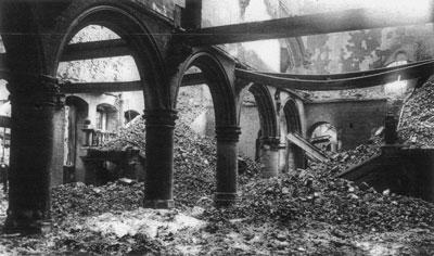Ruins of the Louvain Library, Belgium, World War I