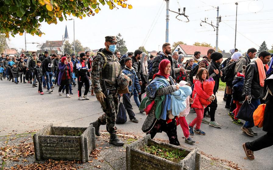 Syrian Refugees & Migrants in Slovenia; Oct 2015