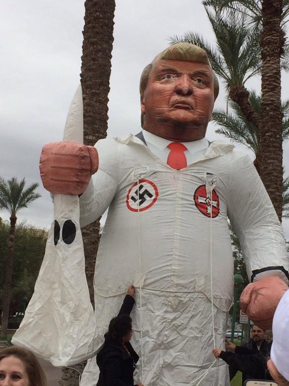Effigy of Donald Trump used by DisruptJ20 protesters; Phoenix, USA, Jan 2017  