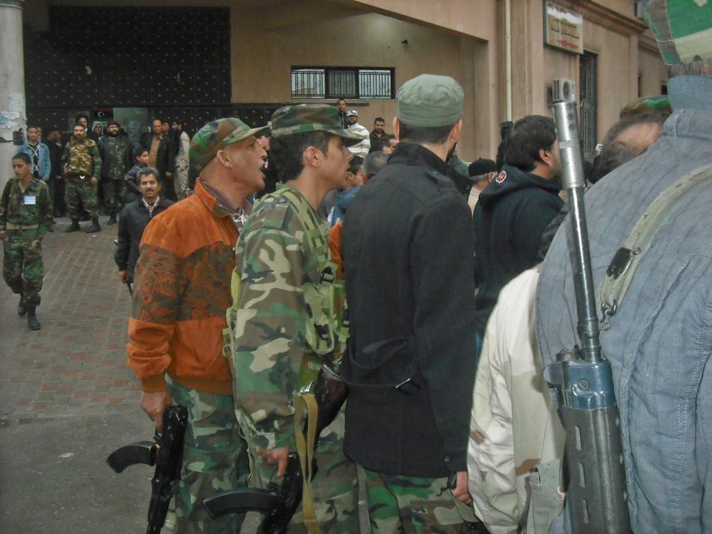Militiamen on the street, Tripoli Libya, January 2012