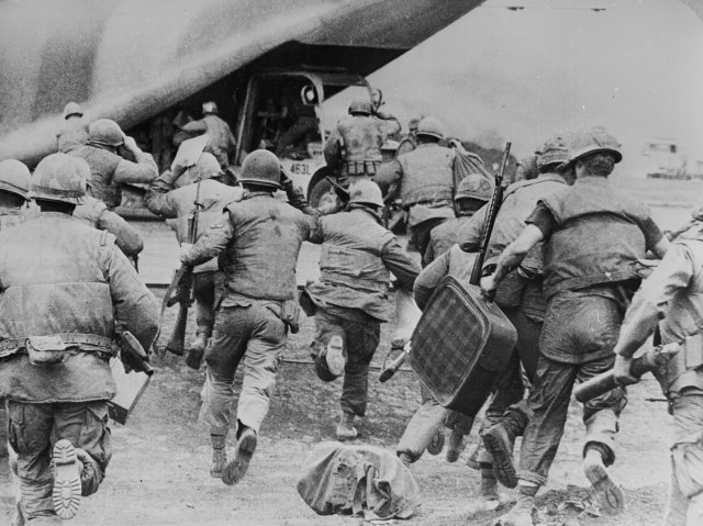 US Forces Rush to Evacuate Khe Sanh Base, South Vietnam, July, 1968