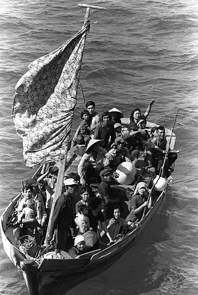 Vietnamese Boat People, South China Sea, 1984