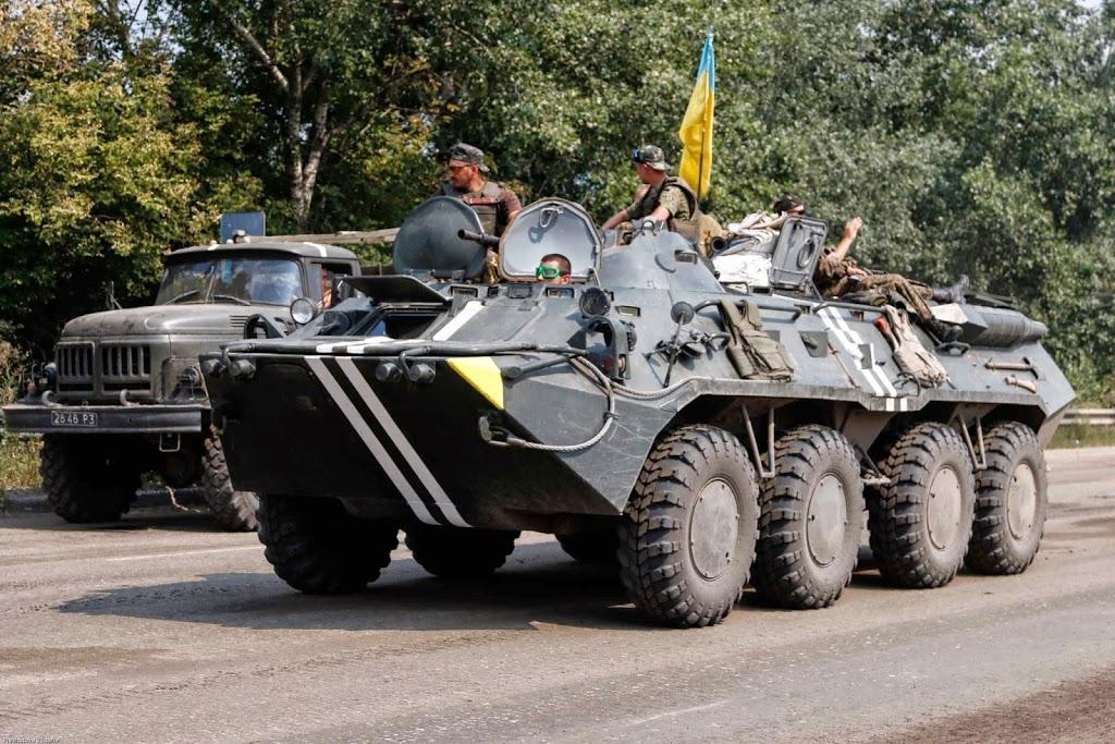 Ukrainian APC in Motion, Donbass Front, June 2014