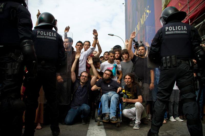 Barcelona Protest Camp Crackdown 2011