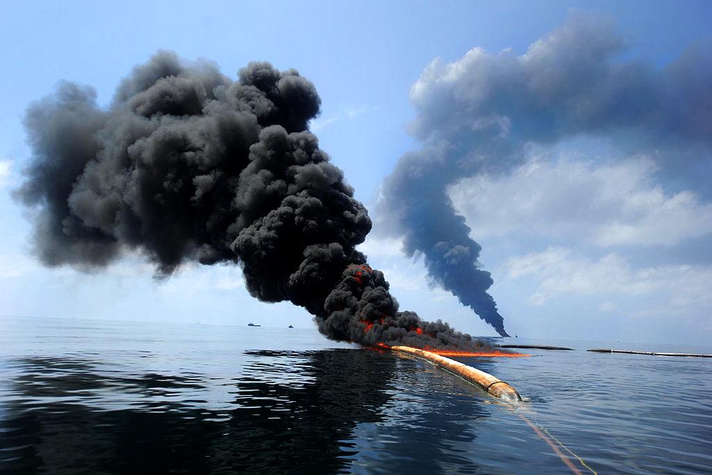 Controlled Burn Following Deepwater Horizon Disaster