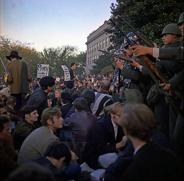 Pentagon Vietnam War Sit-in, Arlington, Virginia, United States, October, 1967