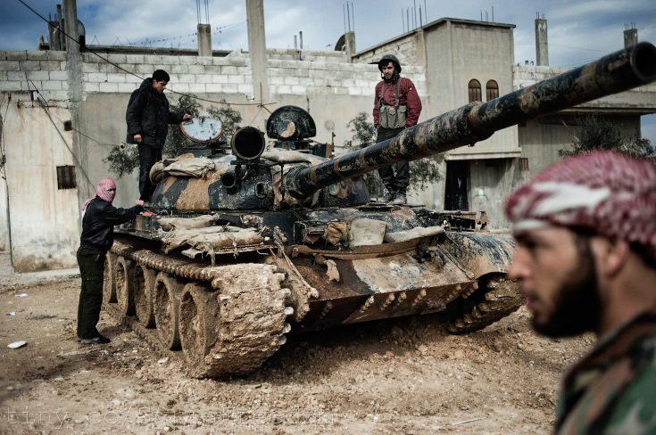 FSA Tank Crew in al-Qsair, Syria, 2012