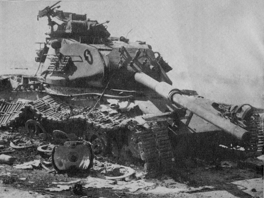 Destroyed M60 Patton, Sinai, 1973