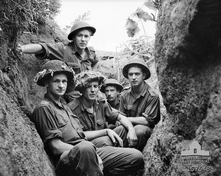 Royal Australian Regiment Troops in a Trench, Korea, June 1953