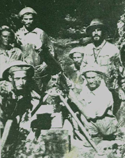 Paraguayan Machinegun Crew during Chaco War, 1932