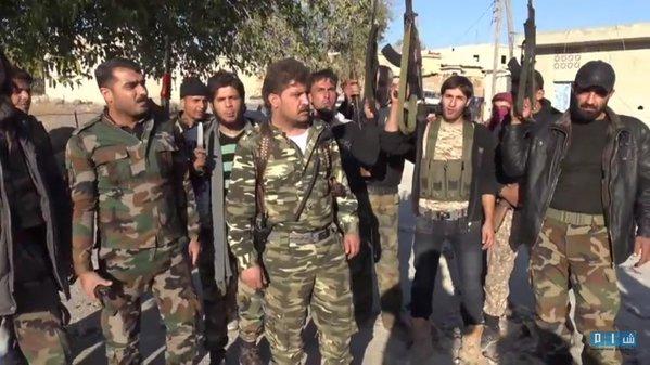 Free Syrian Army Troops Capture Harjalah Town from ISIS; Harjalah, Syria, Nov 2015