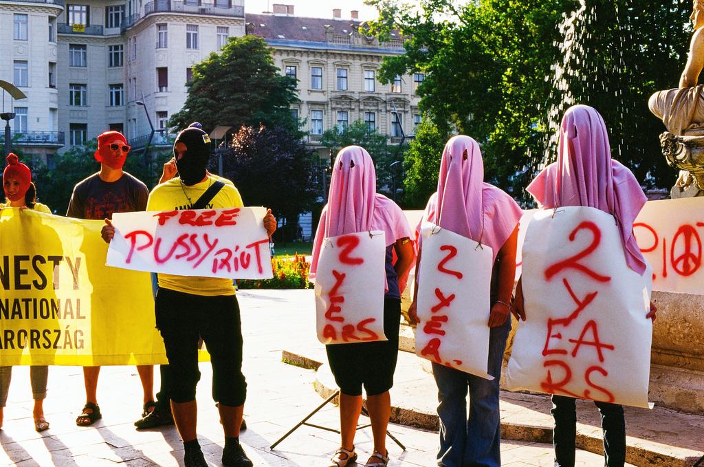 Pussy Riot Protest Budapest