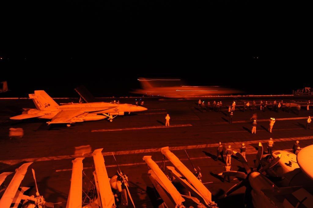FA-18 Launch Against IS, Persian Gulf, September 2014