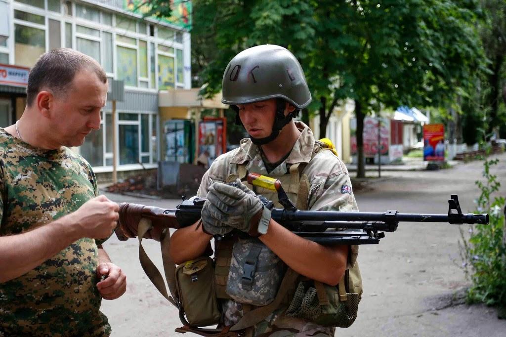 Ukrainian Government Forces in Recaptured Slovyansk, July 2014